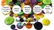 Buttons Galore and More 500-700 Pcs Mixed Color Assorted Sizes Round Resin Buttons for Crafts Sewing Scrapbooks